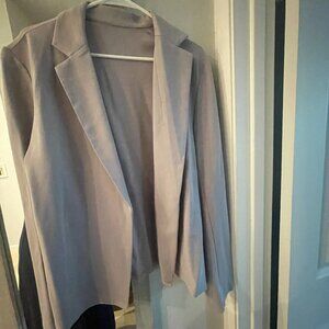 Elegant Grey Soft Cardigan